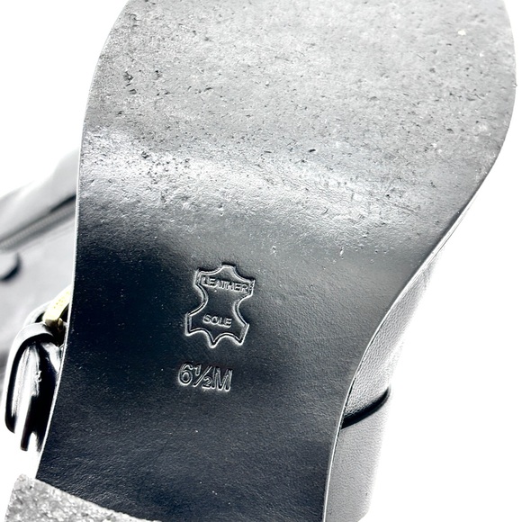 Tory Burch Black Double Strap Buckles Ankle Boots - Picture 7 of 10